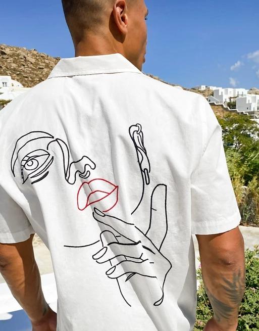 Regular Revere Viscose Shirt