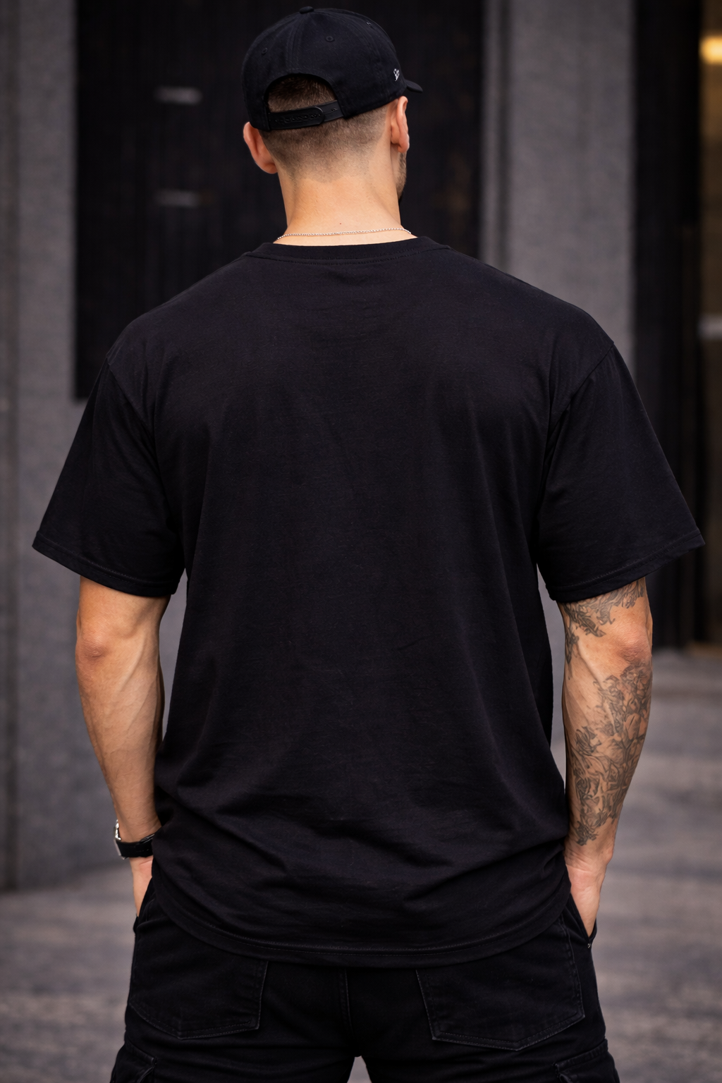 Born to Rock Oversized T-Shirt – Streetwear Graphic Tee for Men | Black Drop Shoulder Cotton Tee