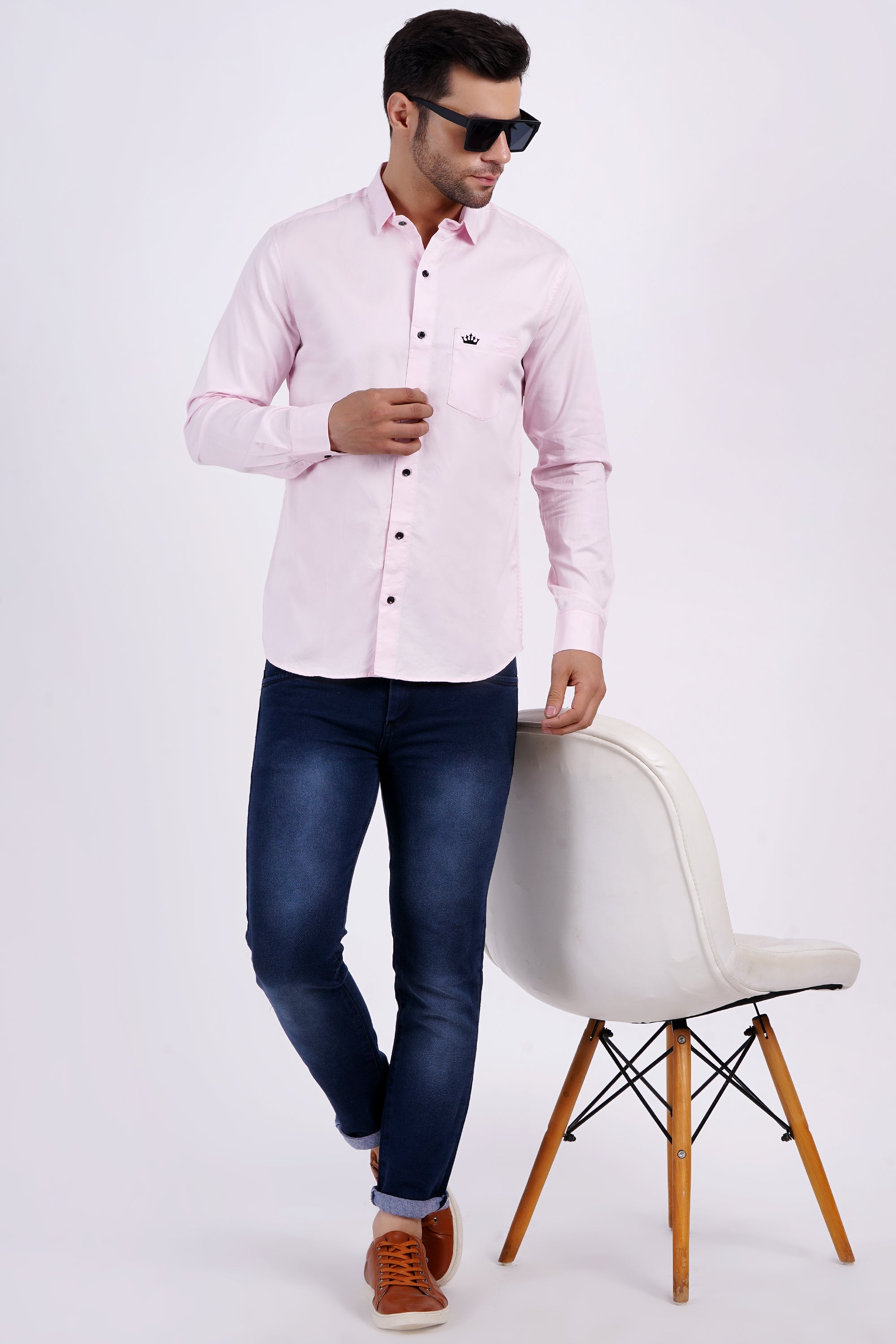 hot pink dress shirt mens Rloper-lop Men Dress Shirt Sequins Long Sleeve Button Down T Shirt Luxury Disco Party Nightclub Blouses Casual Solid Color Prom Costume Hot Pink XL,