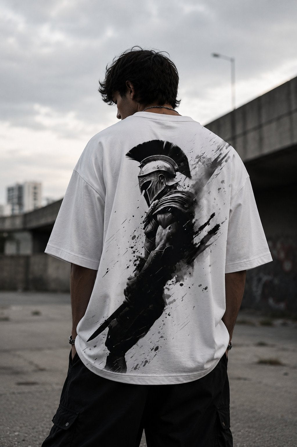 Spartan Warrior – Roman Streetwear Oversized T-Shirt
