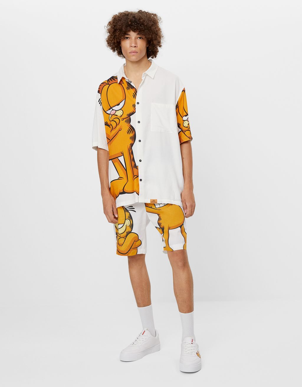 Snoopy Cartoon Print Oversized Shirt for Men – 100% Pure Giza Cotton | Premium Streetwear Style