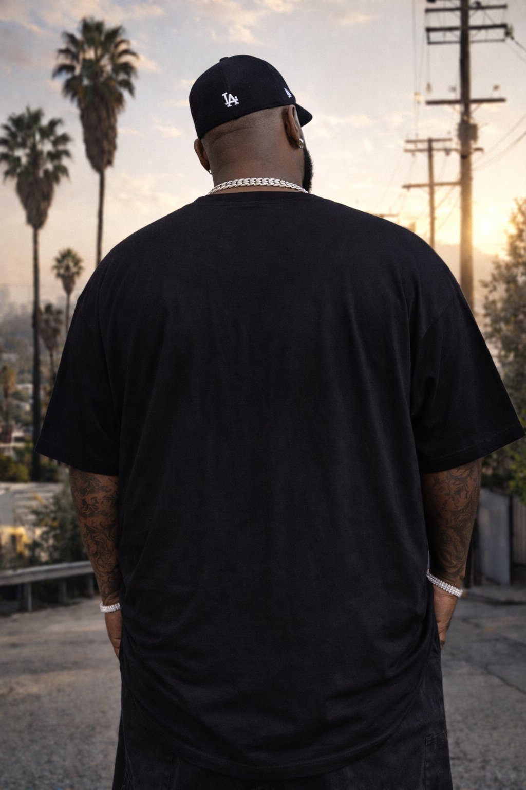 Black Jack Royal Ape Oversized Graphic T-Shirt