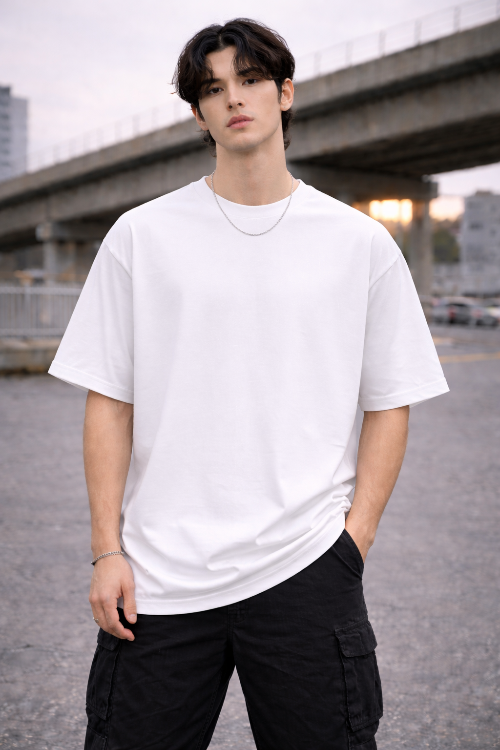 Essential White Oversized T-Shirt – Premium Street Fit | Minimal Urban Basic