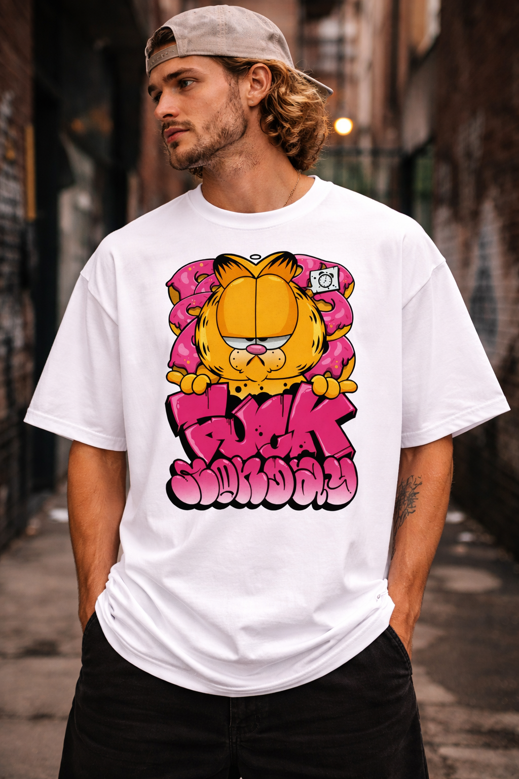 F*ck Monday Oversized T-Shirt – Streetwear Graphic Tee for Men