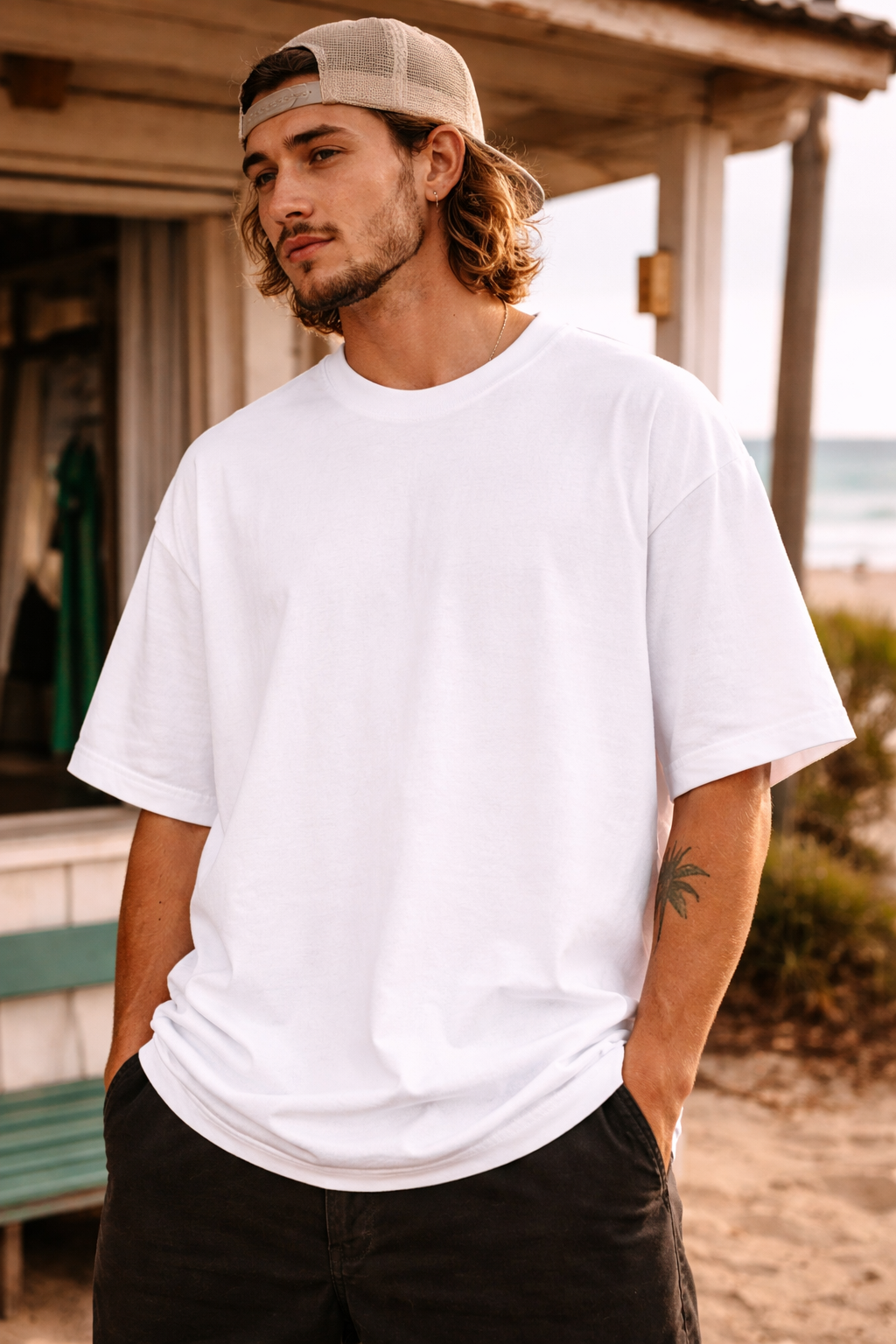 Salty Sea Dogs Oversized T-Shirt – Beach Streetwear Graphic Tee for Men