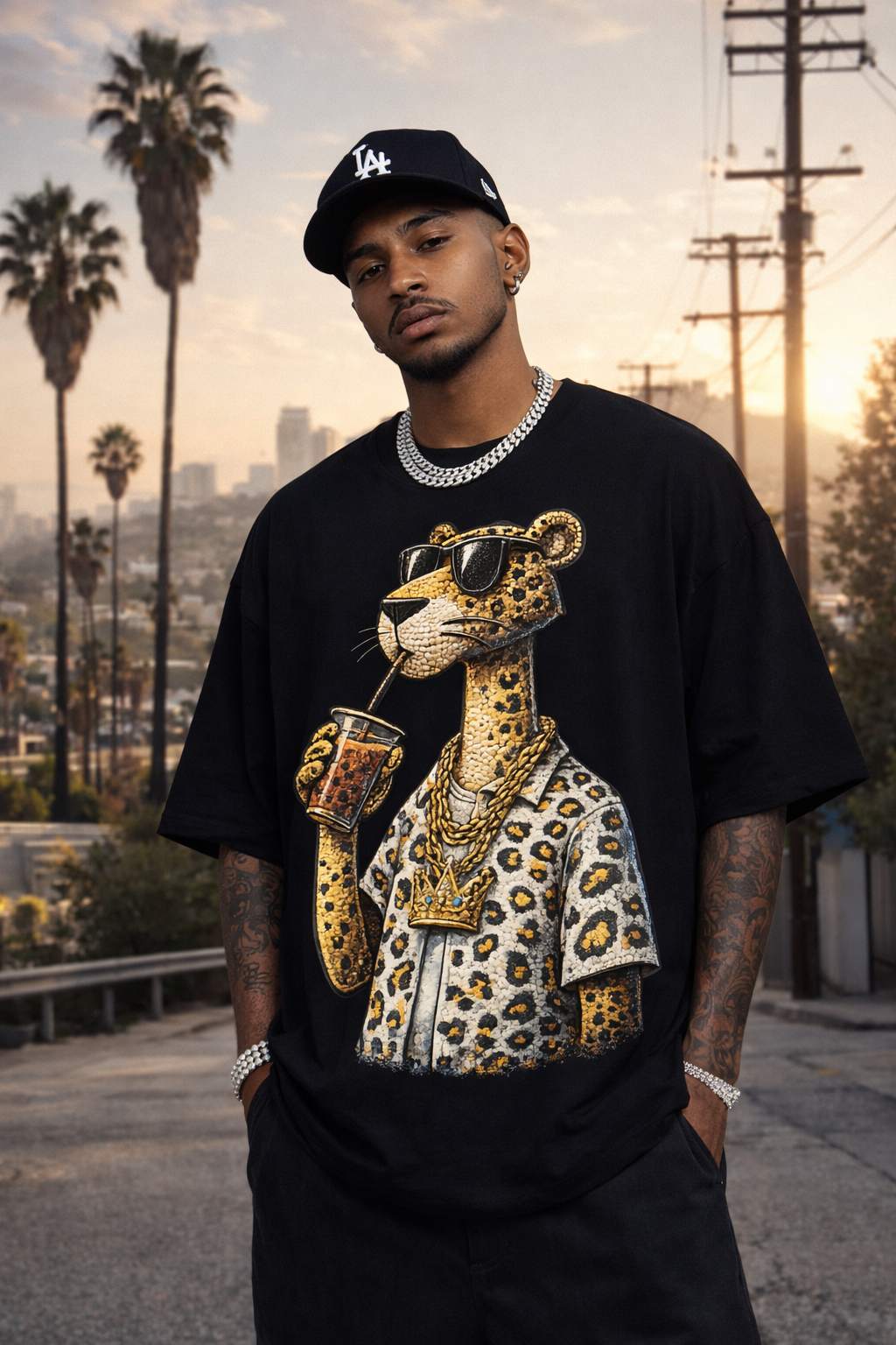 Street Royal Panther Oversized T-Shirt