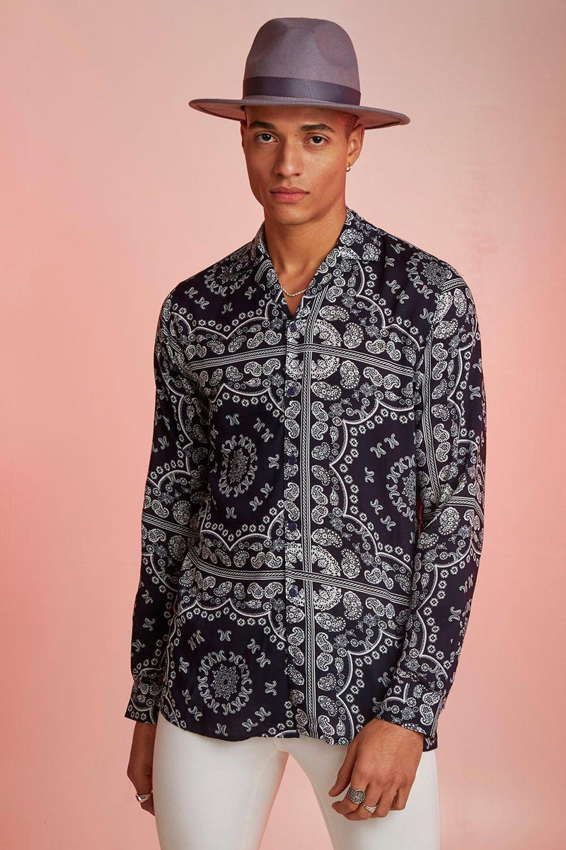 Bandana print shirt hotsell