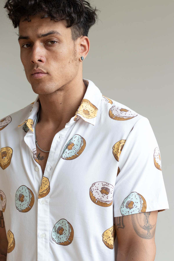 Frosted Donuts Button Up Shirt
